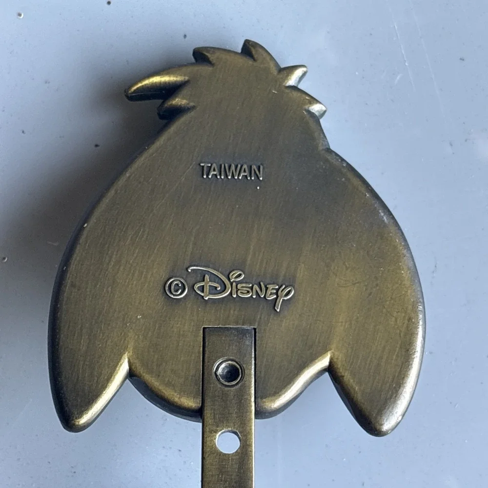 VINTAGE RARE Disney Eeyore Brass Metal Door Coat Hook/Hanger Made in Taiwan